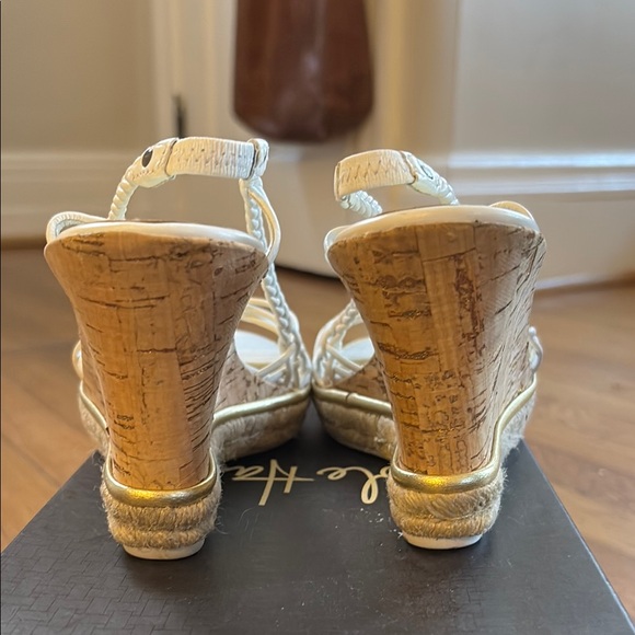 Cole Haan Andra White Wedge Sandals - Picture 3 of 4